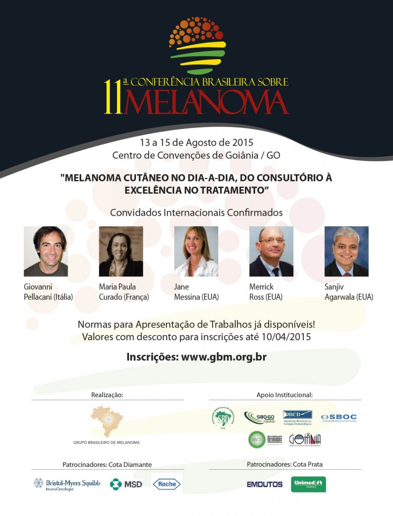 11ª Conferência Brasileira sobre Melanoma acontece em Goiânia